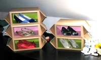 craftster Cardboard Shoe Storage